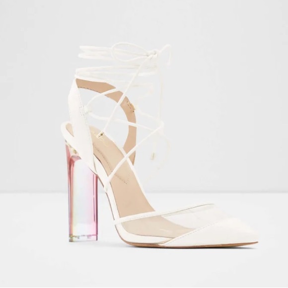 Aldo Women's Heels Fereira (White) - Picture 4 of 10